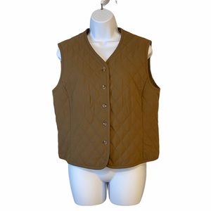 Pendleton quilted vest size medium khaki